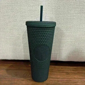 Starbucks Hunter Green Matte Studded Soft Tumbler venti size (24oz)